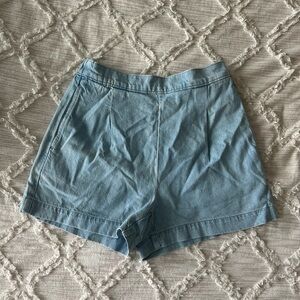 Madewell High Waist Denim Shorts in Light Blue